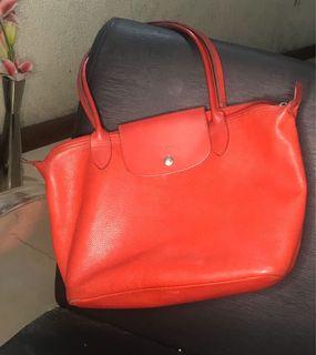 Authentic all leather Longchamp bag