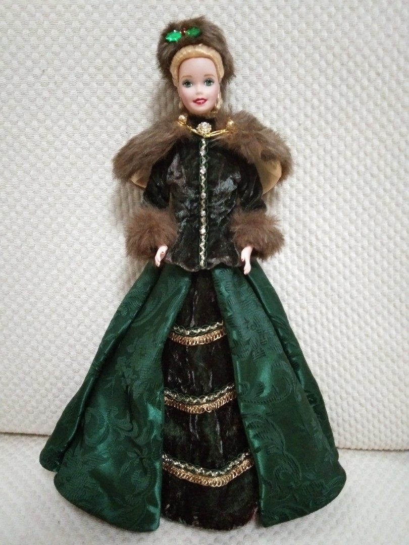 porcelain holiday barbie