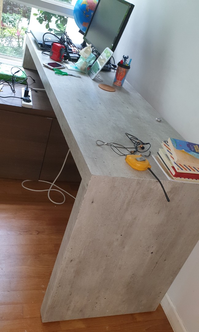 Baywindow study desk, Furniture & Home Living, Furniture, Tables & Sets