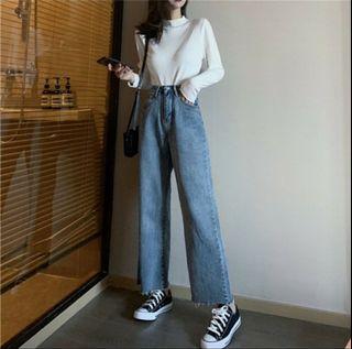 Boyfriend Wide Leg Jeans