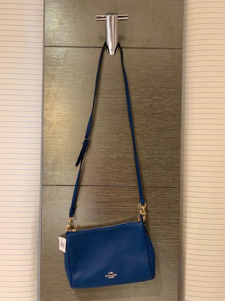 BRAND NEW- Coach Royal Blue sling bag, Luxury, Bags & Wallets on Carousell