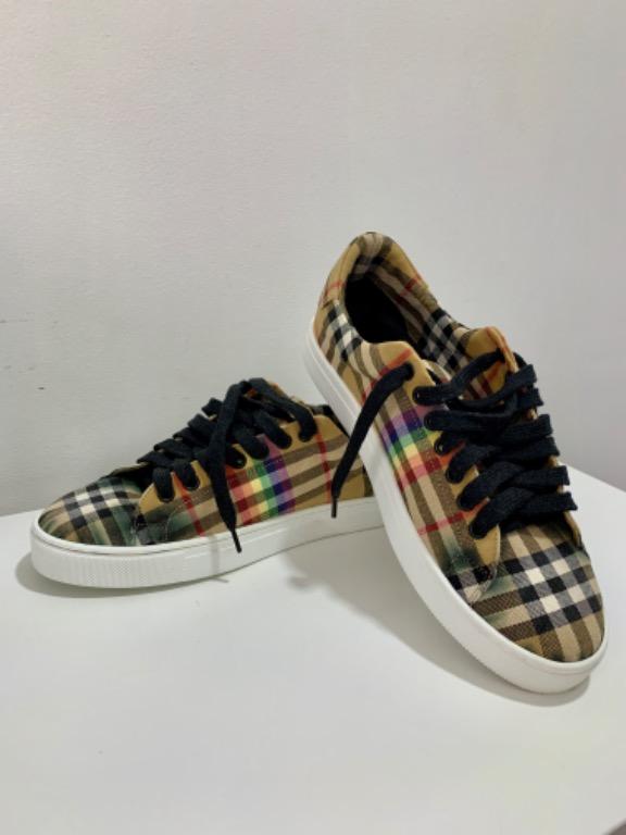 Rainbow burberry new arrivals shoes