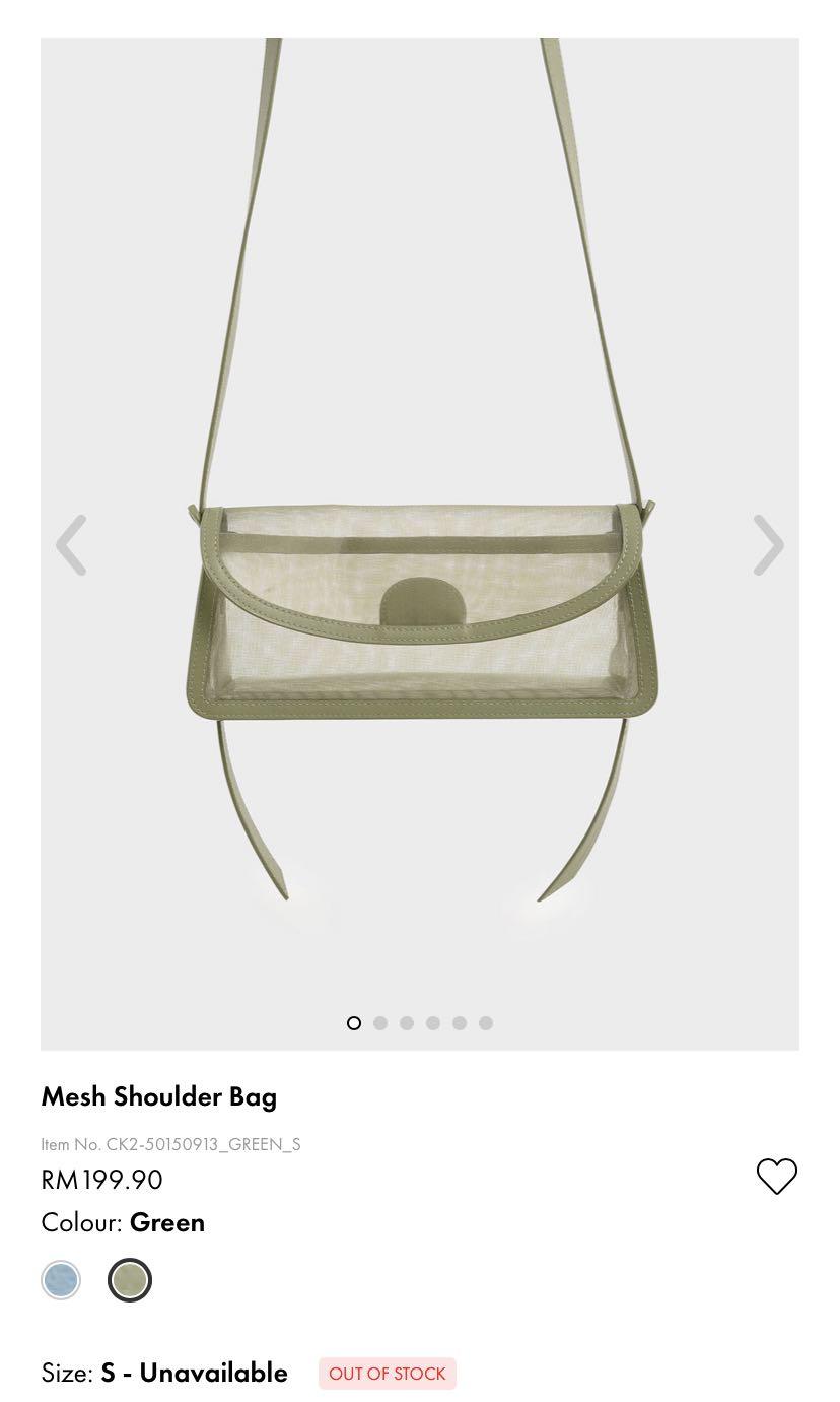 Charles and keith shop mesh shoulder bag