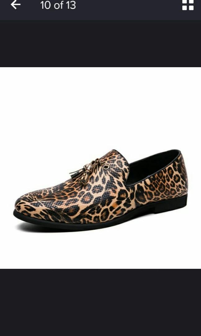 Mens cheetah print shoes top