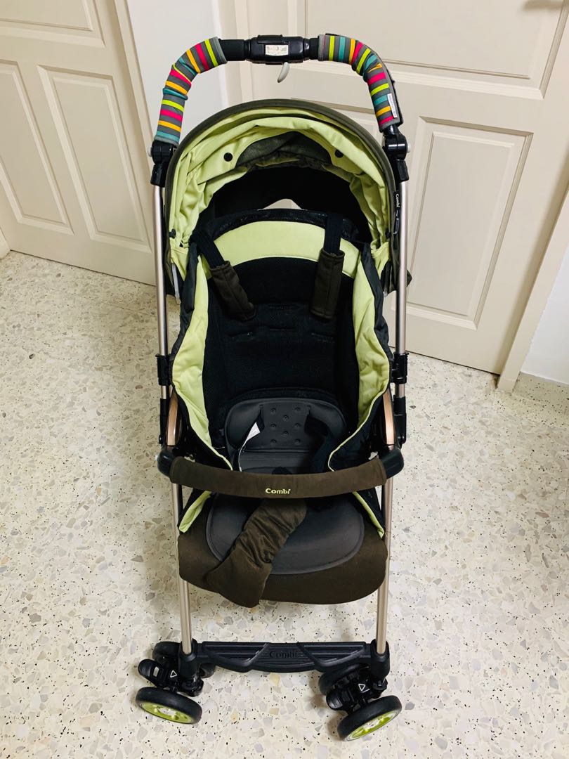 Combi stroller green sale