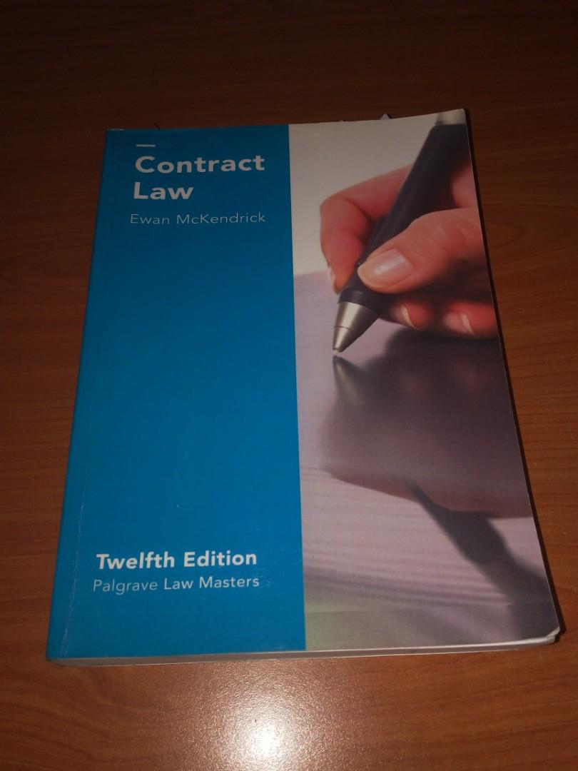 Contract Law By Ewan Mckendrick 12th Edition Textbooks On Carousell