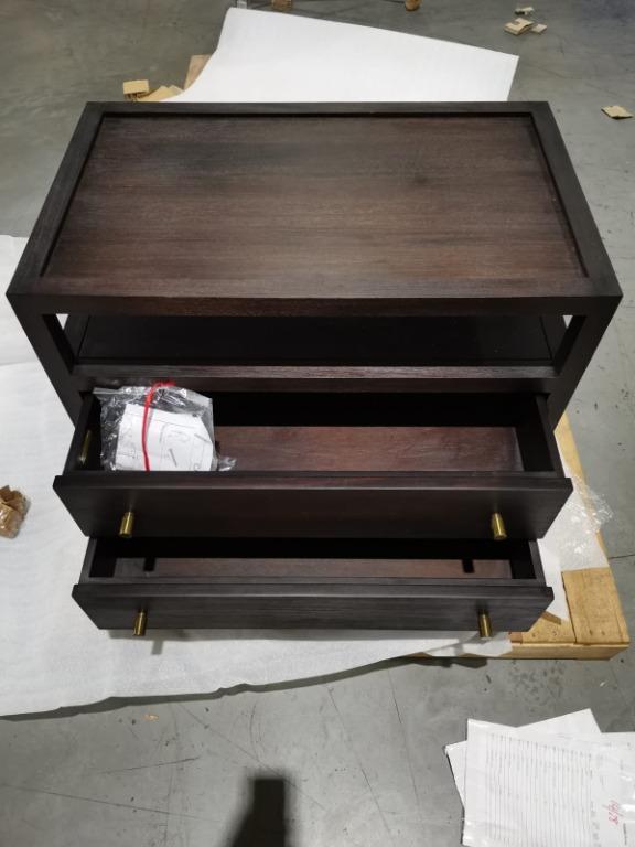 Crate & Barrel Nightstand Keane, Furniture & Home Living, Furniture