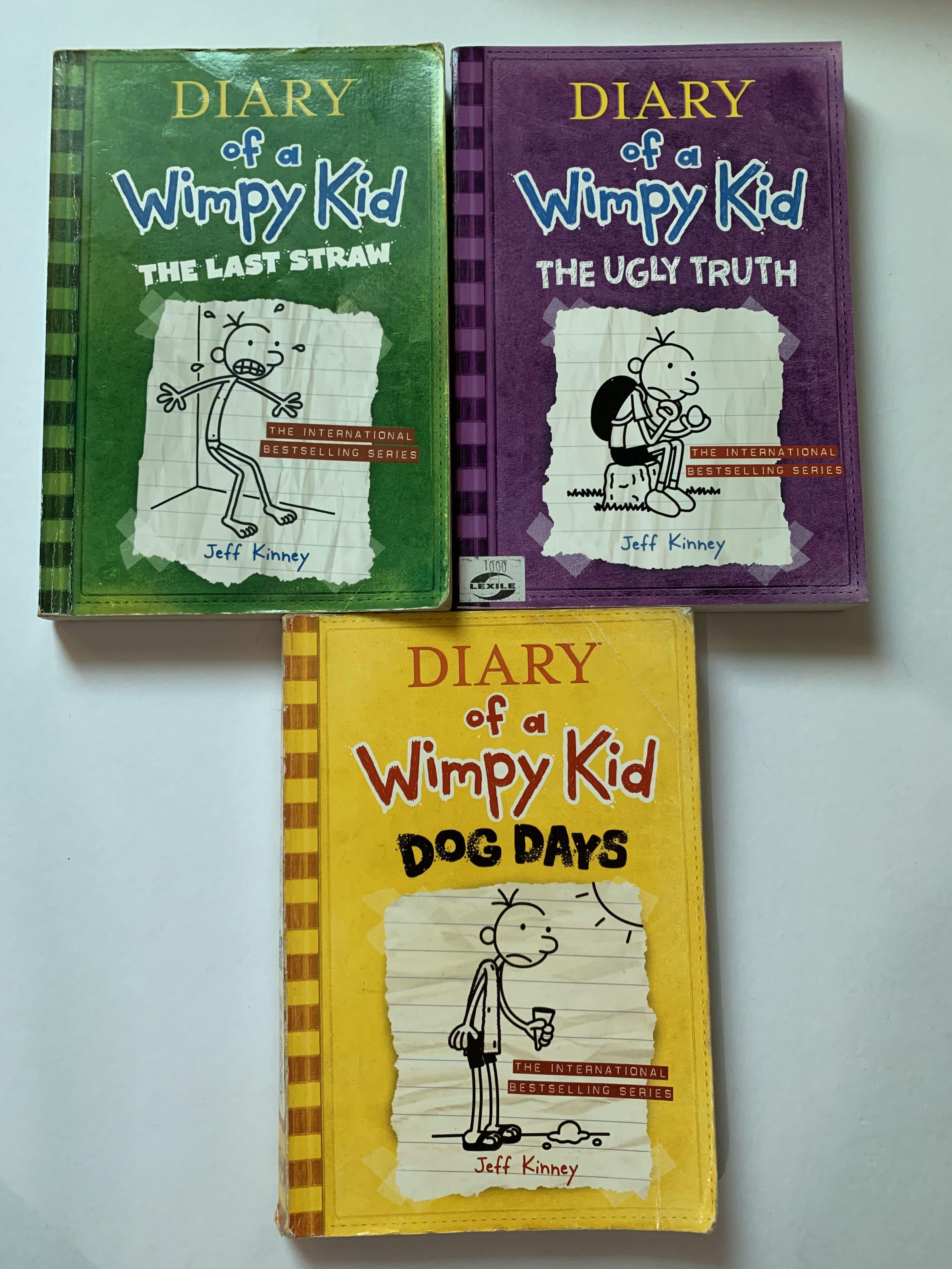 Diary of a Wimpy Kid (3-5 Set) (Category: Children's Books) located in Quezon City. Submitted by jeongukachu (Listing ID 1032947696, Image 1). Description: - LAST PRICE - Sold as set only - PRELOVED: not in pristine condition - however volume 5 is in mint condition.