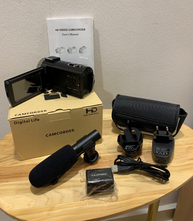 Digital Life 4K Ultra HD WiFi Digital Video Camera (48MP, 16X ZOOM