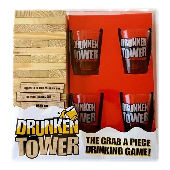 Drunken Tower Jenga Blocks Drinking Game Party Games, Hobbies & Toys