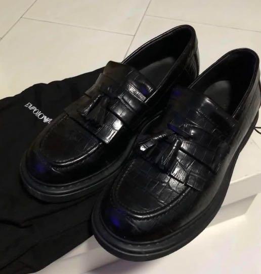 Emporio Armani Black shoes, Men's 