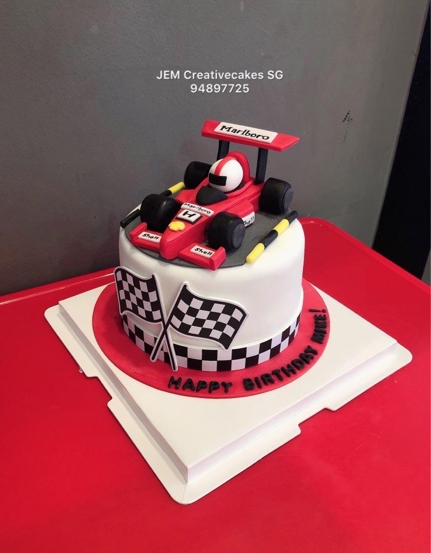 Ferrari F1 Race Car Birthday Cake - rear | CharmChang | Flickr