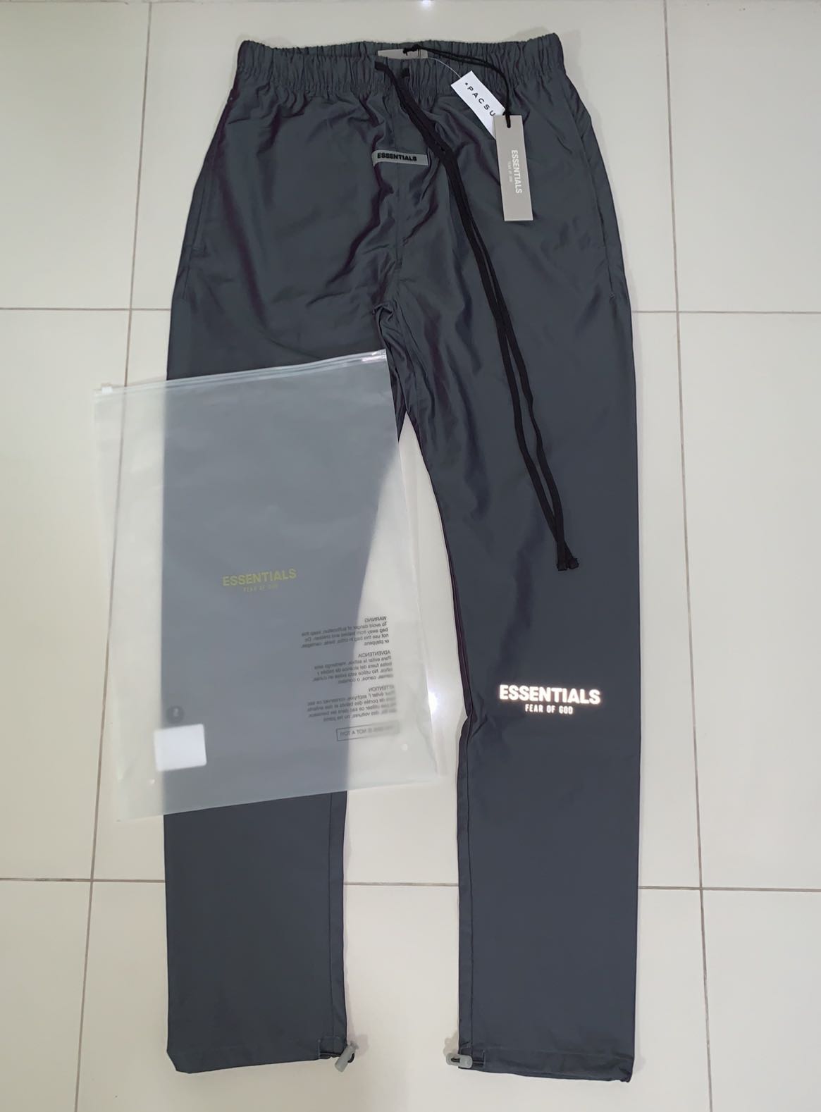 Reflective track pants outlet
