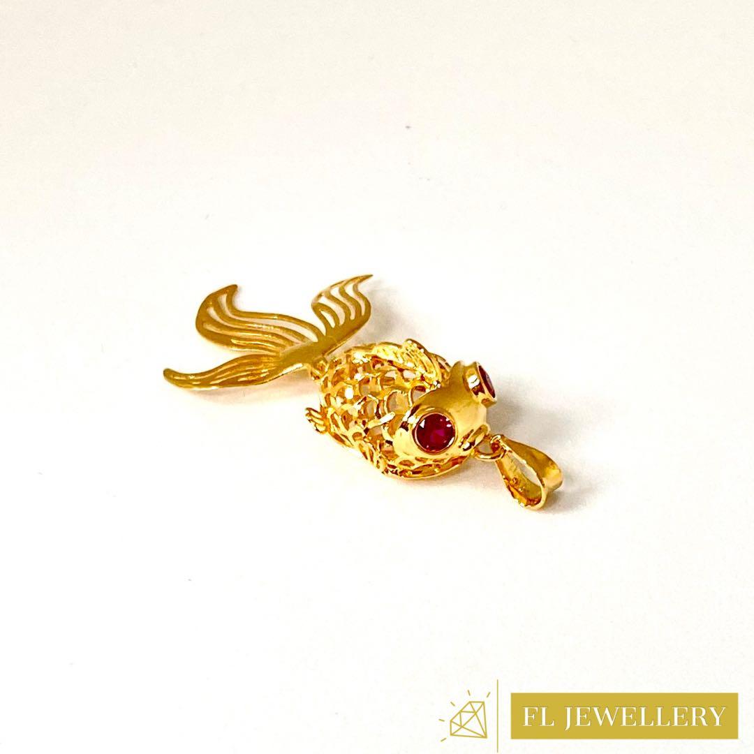 Felise 916 Goldfish Pendant Women S Fashion Jewelry Organisers Necklaces On Carousell