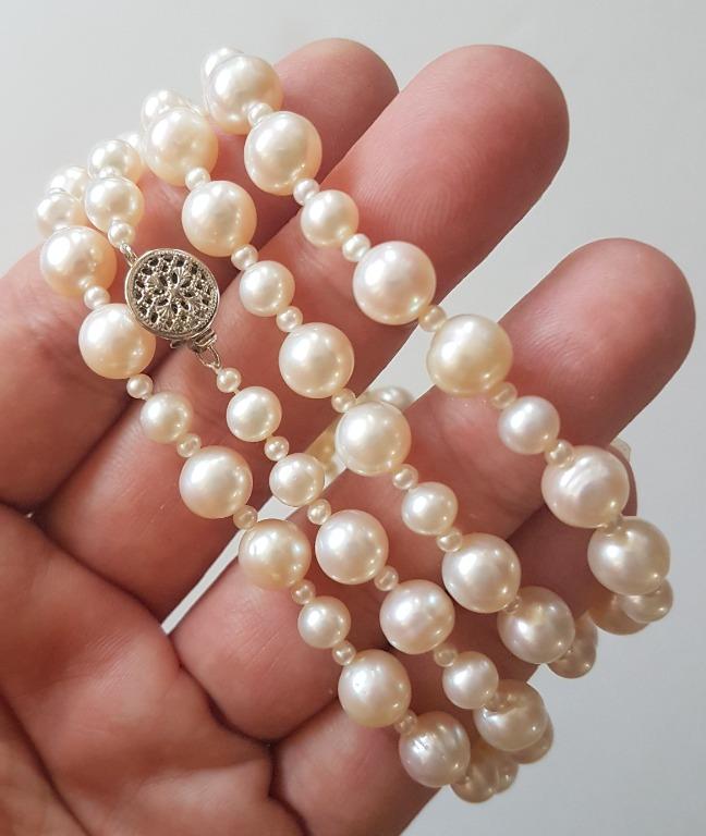 White pearl jewellery best sale designs