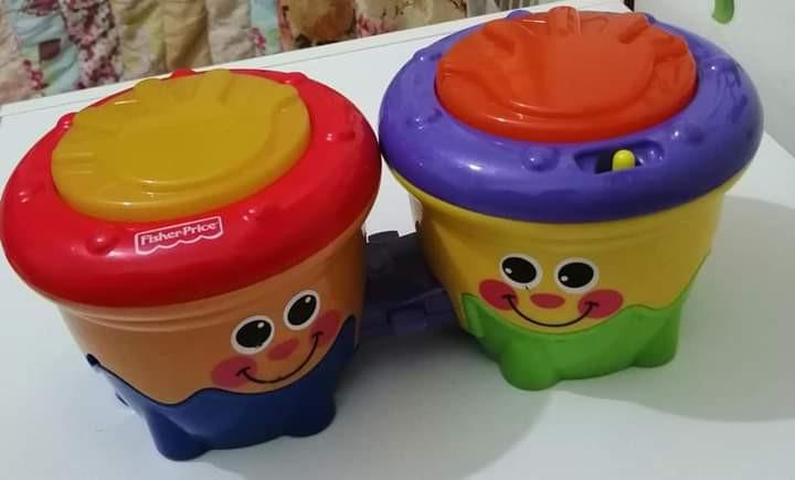 fisher price crawl along drum roll