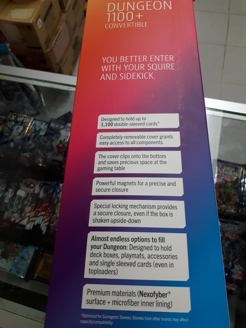 Gamegenic Premium Deck Box Dungeon 1100+, Hobbies & Toys, Toys & Games