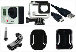 GoPro HERO 3 White 1080P, 5MP, HD Sport Action Camera Waterproof Case