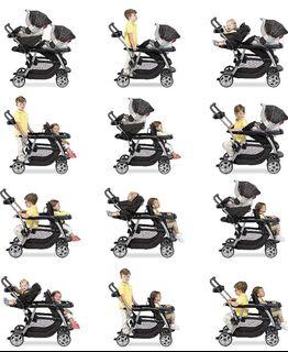 ［清屋］Graco 雙人嬰兒車 雙人手推車 雙人bb車 孖b車 前後座兄弟車