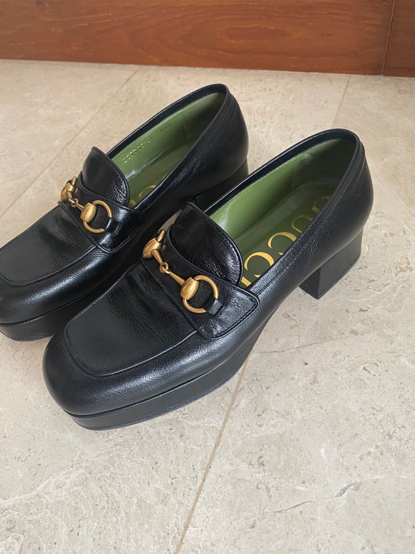 gucci platform loafers