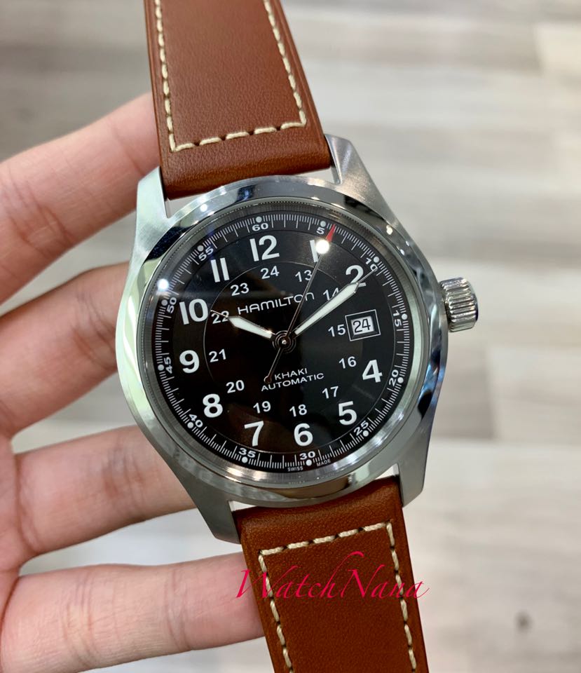 Hamilton Khaki Field Automatic H70555533 Leather Strap