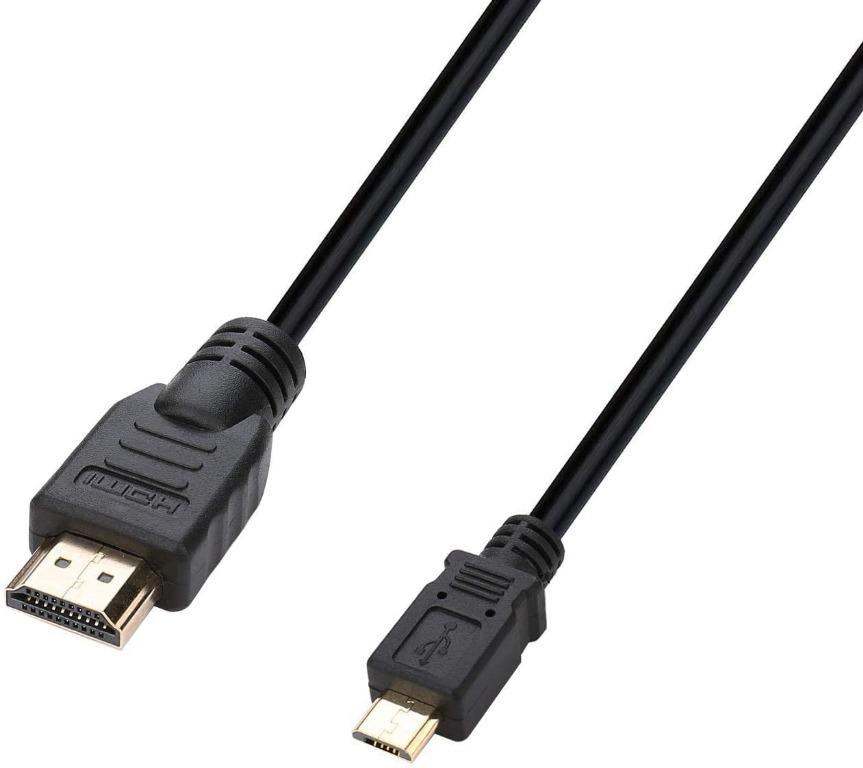 Hdmi To Micro Usb Cable Igreely Hdmi Male To Micro Usb Male Charging Cord Golden Plated Converter Connector Cable 1 5m 5ft Electronics Others On Carousell