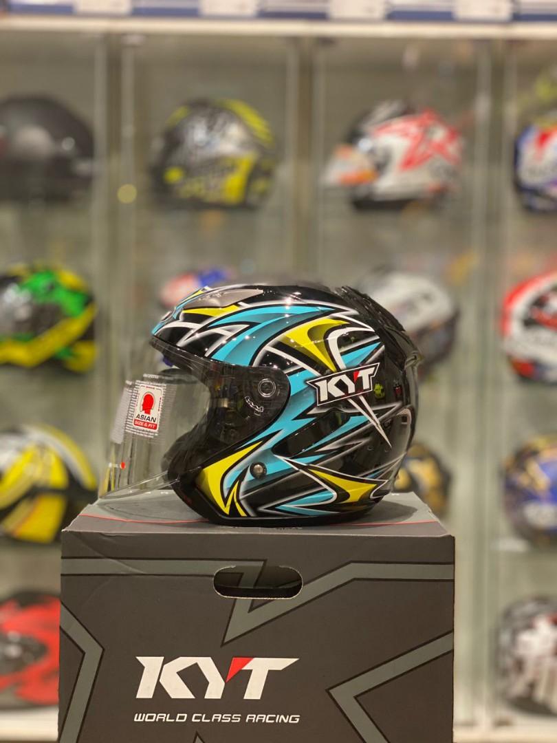 Helmet KYT Hellcat Galaxy Limited Stock Motorbikes on Carousell