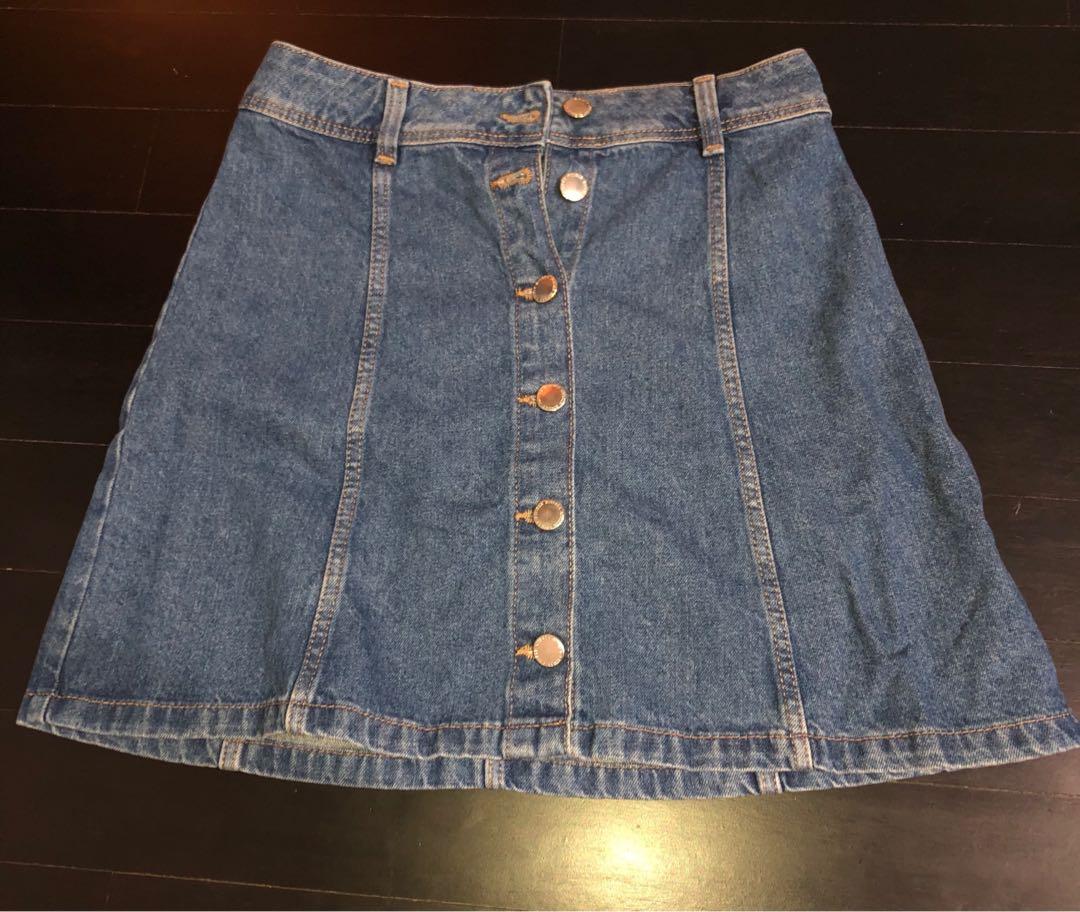 h&m jeans skirt