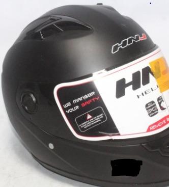 HNJ Full Face Motorcycle Helmet (Category: Helmets and other Riding Gears) located in Manila. Submitted by basic1 (Listing ID 1032904355, Image 1). Description: HNJ Helmets Full Face Motorcycle Helmet Full face helmet with ICC mark Brand new, Good quality Anti-fog, Anti-scratch and UV protected shield Adjustable ventilation system for cooling and comfort Padded wind collar to drastically reduce wind and road noise Padded chin strap with quick rel