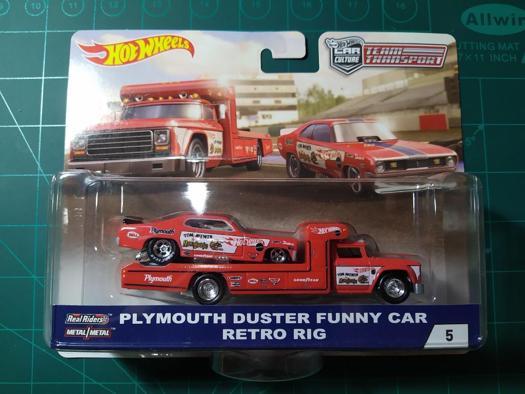 Hot wheels plymouth duster funny car retro rig 2025