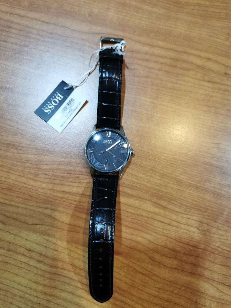 hugo boss genuine leather watch
