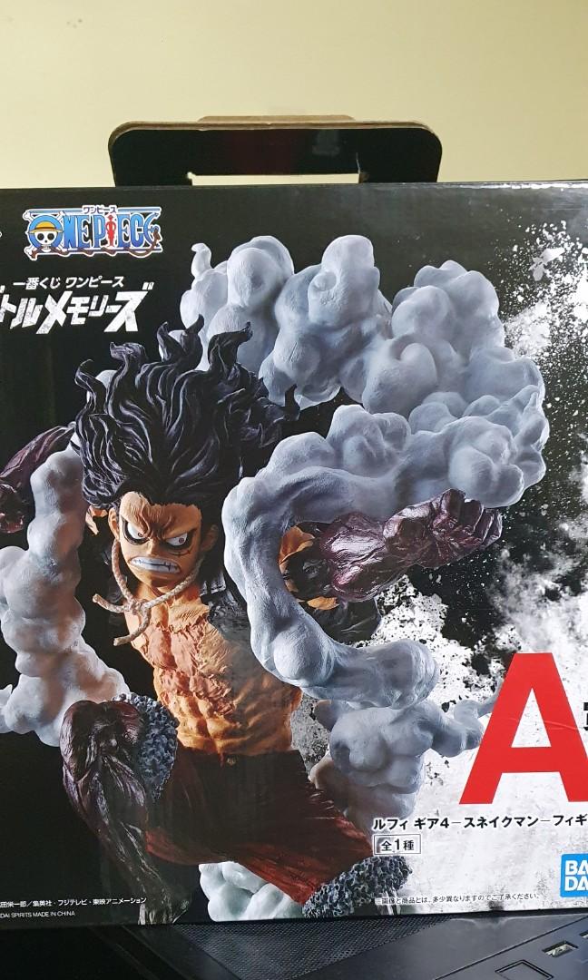 Ichiban Kuji One Piece Gear 4 Snakeman Luffy Battle Memories Prize A Toys Games Bricks Figurines On Carousell