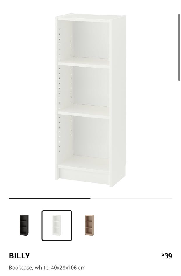 IKEA Billy, Furniture & Home Living, Furniture, Shelves, Cabinets ...