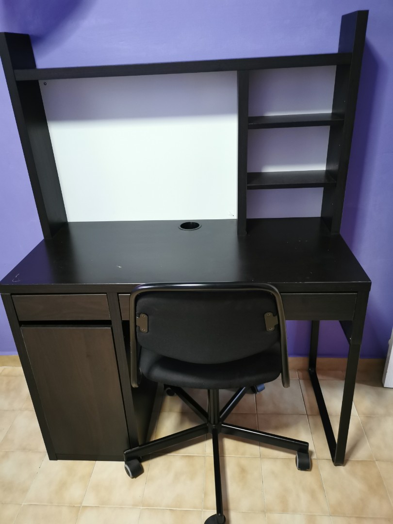 Ikea Computer Table with Chair, Furniture & Home Living, Furniture