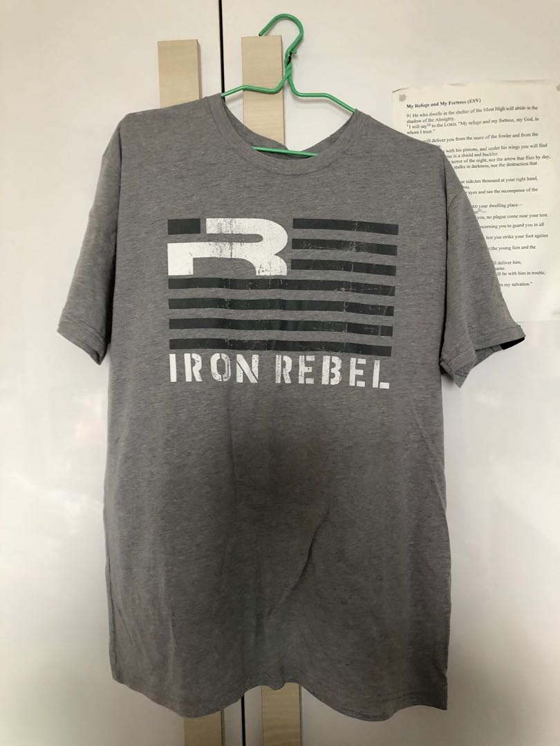 Iron rebel gym t shirt, Men's Fashion, Tops & Sets, Tshirts & Polo