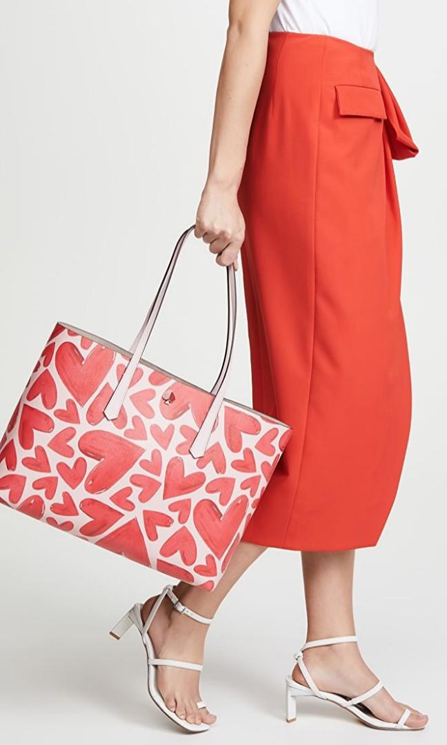 Kate Spade Molly Ever Fallen in Love Hearts Tote Bag Women s Fashion Bags Wallets Tote Bags on Carousell
