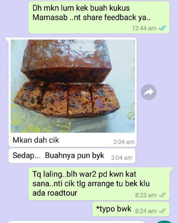 Kek Buah Kukus Wangi By Mamasab Bakery Food Drinks Baked Goods On Carousell