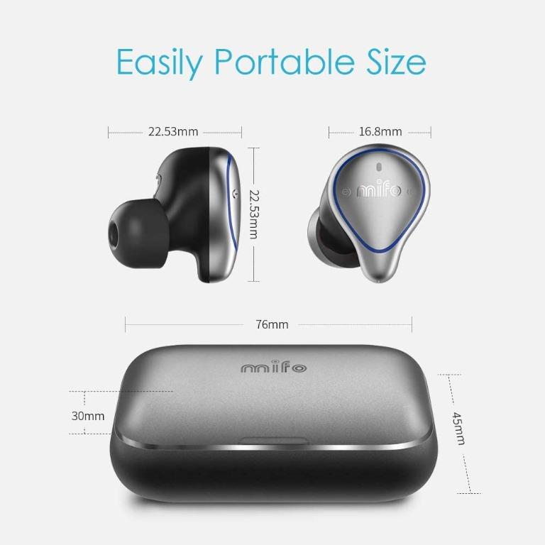 L188 Ayake True Wireless Earbuds Sports 7 9 Hours Playback Time Bluetooth 5.0 Headphones with Waterproof IPX7 Richer Bass HiFi Stereo in Ear