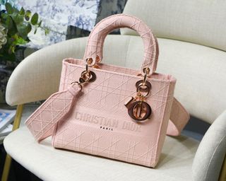 2014 Dior Lambskin Tri Colour Pink Blue Yellow Silver Hardware Ladies Handbag Women S Fashion Bags Wallets Handbags On Carousell