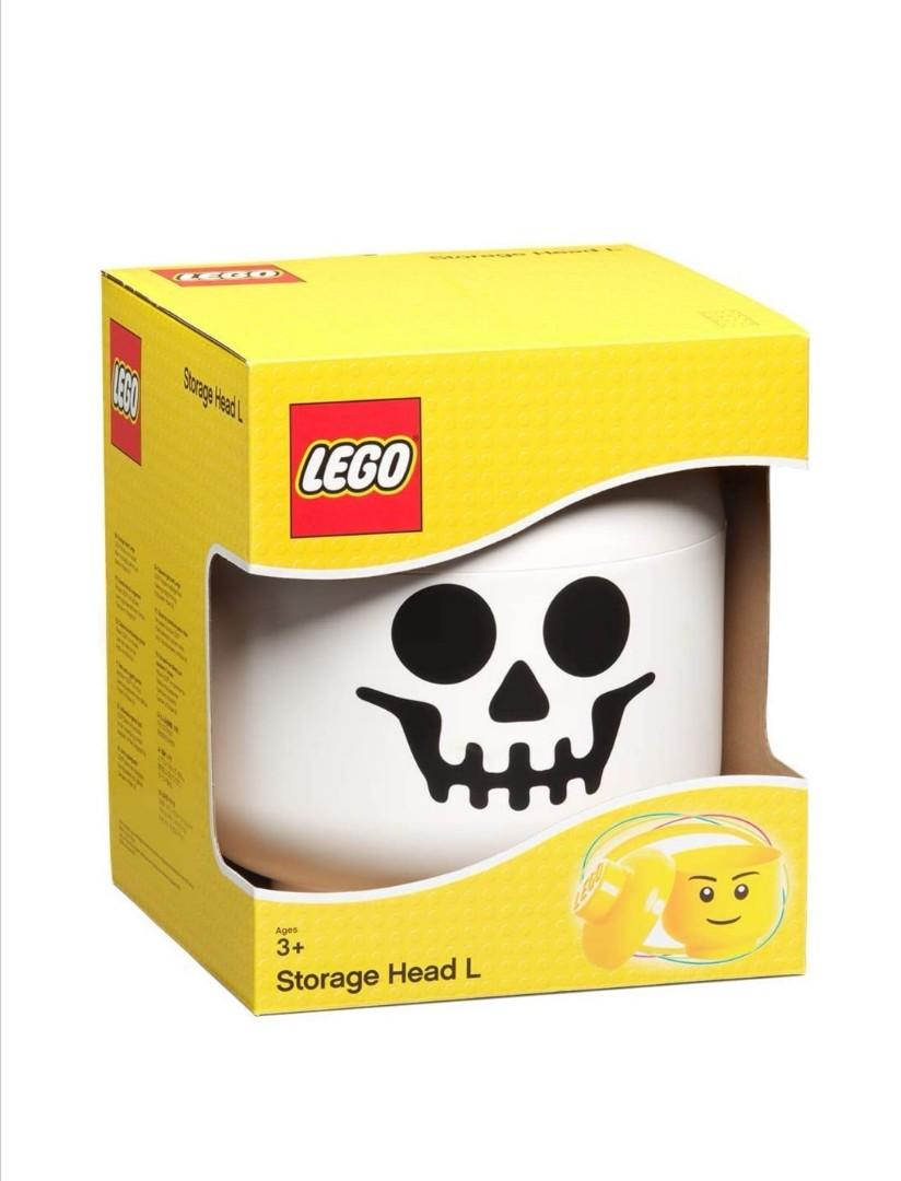 large lego head storage box