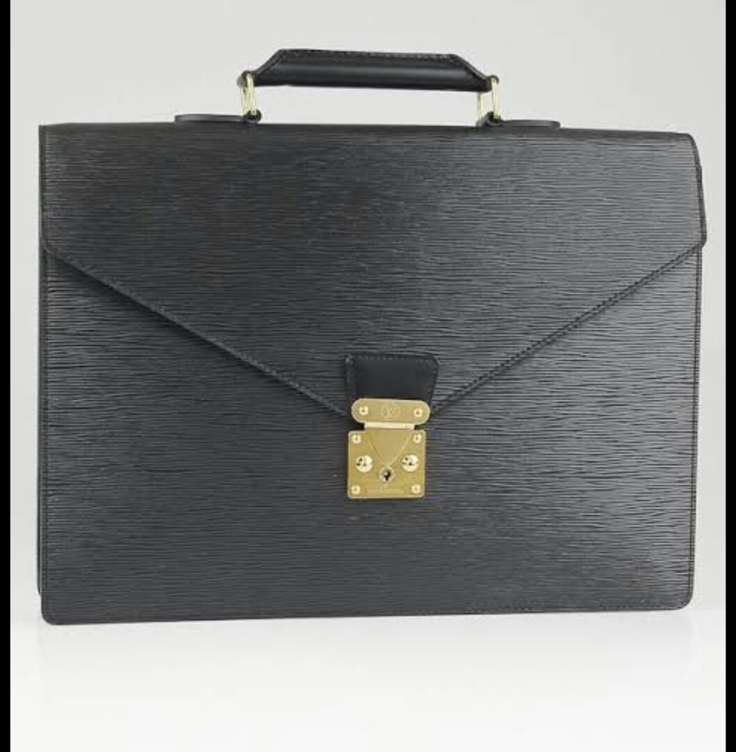 Louis Vuitton Epi Leather Ambassador Briefcase Bag, Men's Fashion