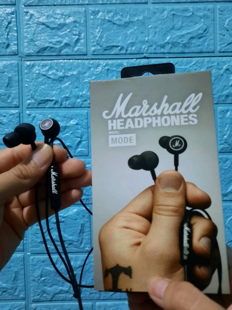 Marshall headphones model mode hitam original, Telepon Seluler \u0026 Tablet,  Aksesoris Tablet \u0026 Handphone, Aksesoris Ponsel di Carousell