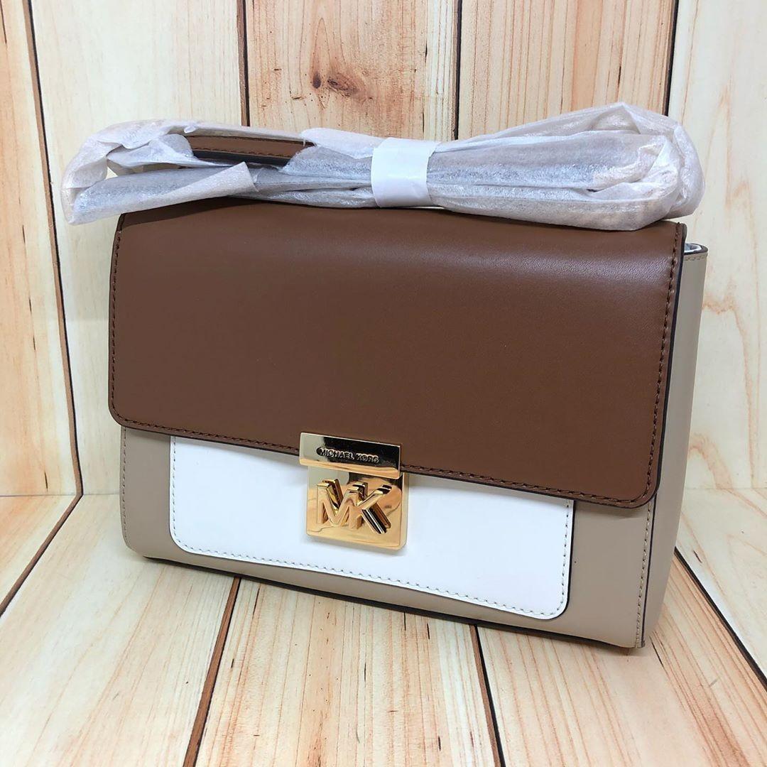 Michael Kors Mindy Medium Chain Shoulder Crossbody Bag sz 22x17x7