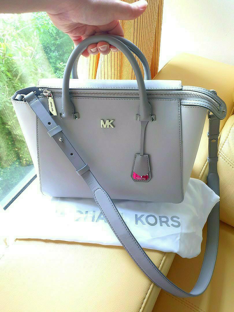 mk white handbag