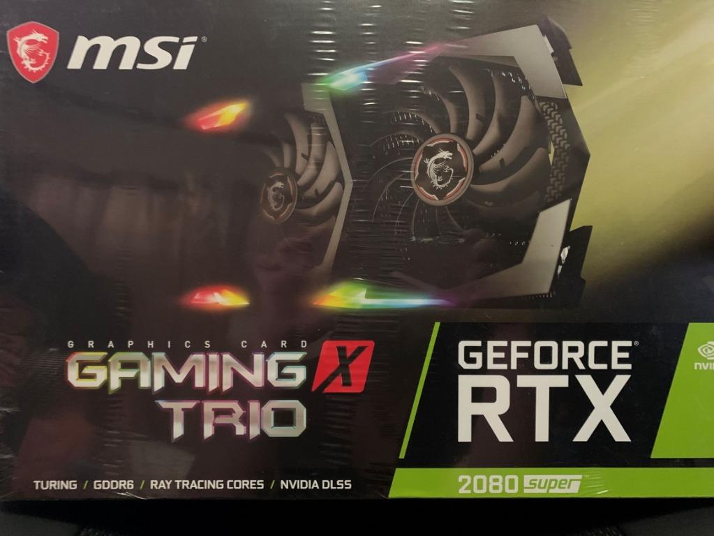 Msi Gaming Geforce Rtx 80 Super Gaming X Trio 8gb Gdrr6 256 Bit Tri Frozr Electronics Computer Parts Accessories On Carousell