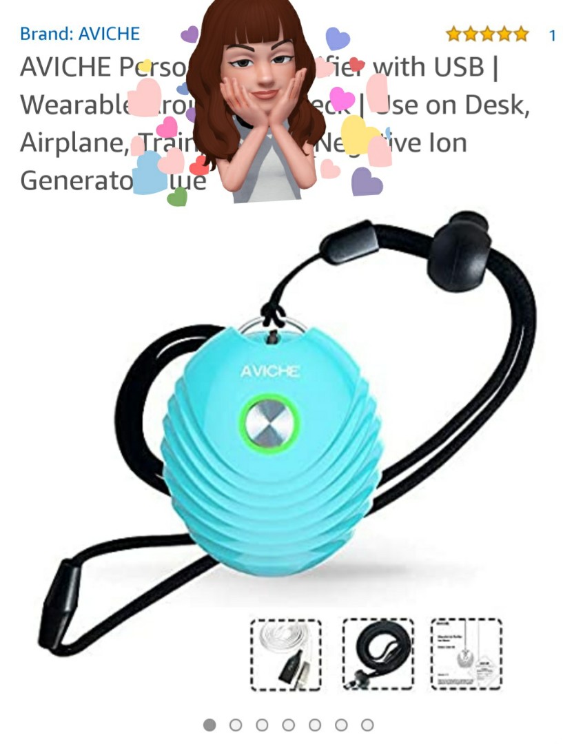 New Aviche W3 Wearable Air Purifier Hobbies Toys Travel