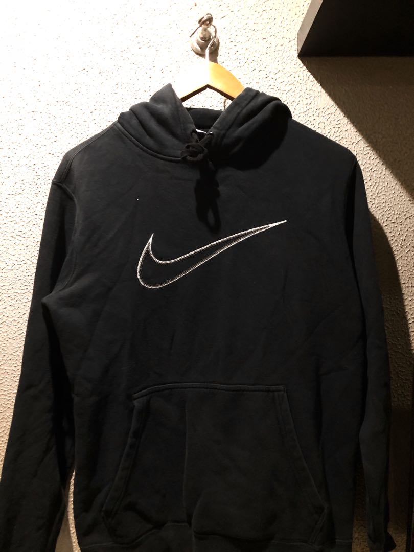 Nike big swoosh hoodie, Men's Fashion 