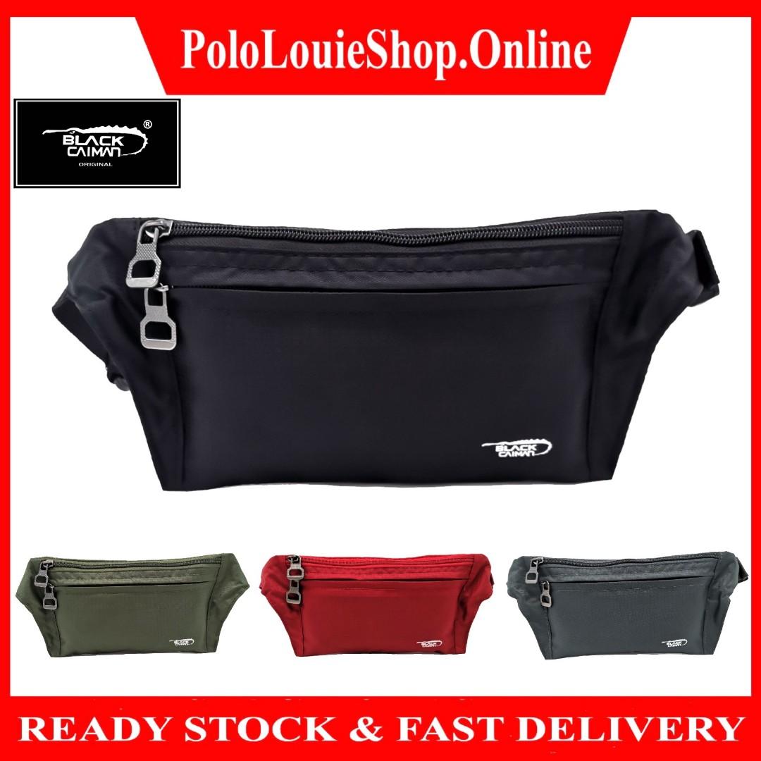 Original Black Caiman Men Ultra Slim Waist Bag Sport Chest Bag Sling Crossbody Bag Men S Fashion Bags Wallets Sling Bags On Carousell