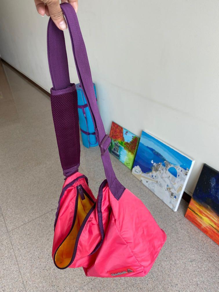 Pink Reebok gym bag