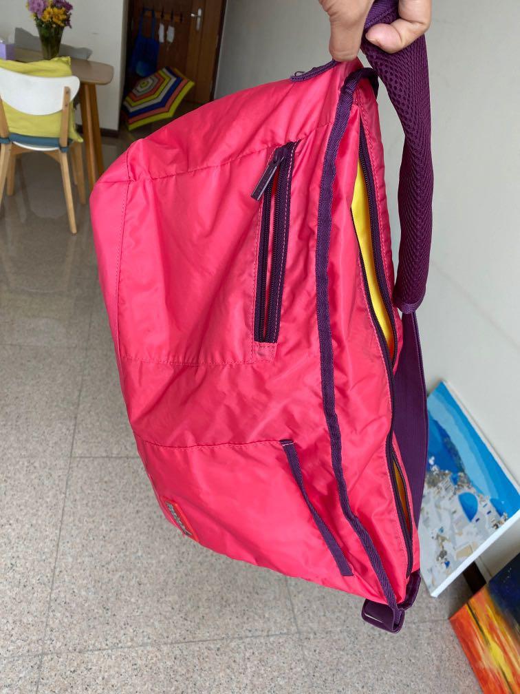 Pink Reebok gym bag